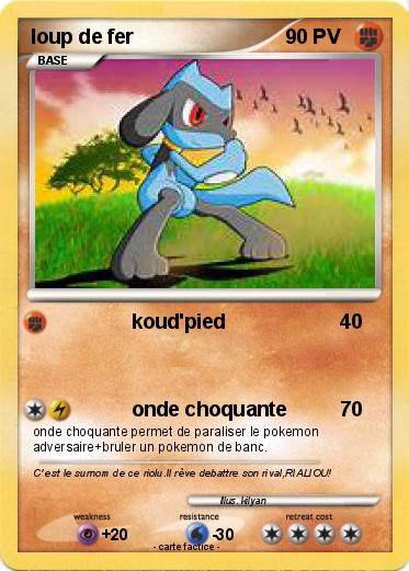 Pokemon loup de fer