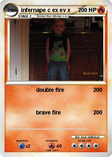 Pokemon infernape c ex ev x