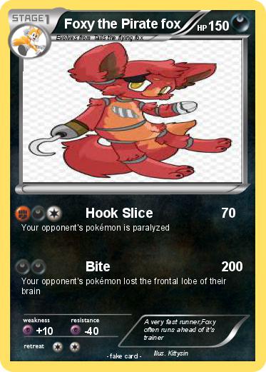 Pokemon Foxy the Pirate fox