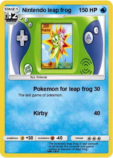 Pokemon Nintendo leap frog
