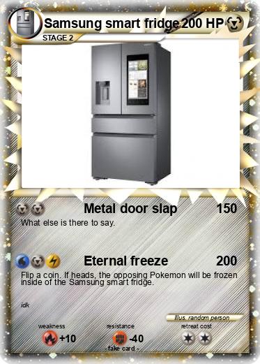 Pokemon Samsung smart fridge