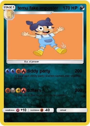 Pokemon temu fake imposter