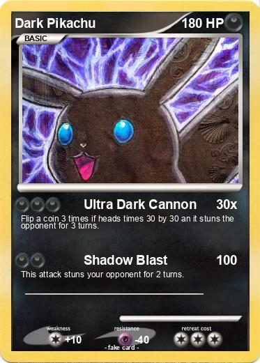 Pokemon Dark Pikachu