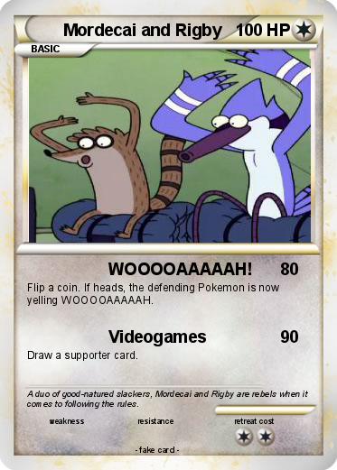 Pokemon Mordecai and Rigby