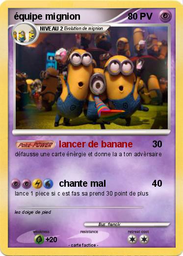 Pokemon équipe mignion