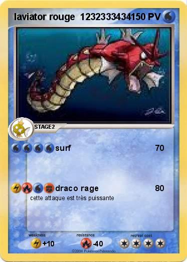 Pokemon laviator rouge  1232333434