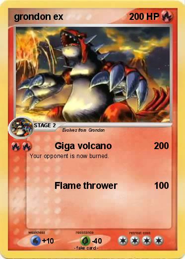 Pokemon grondon ex
