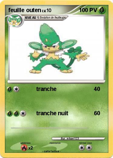 Pokemon feuille outen