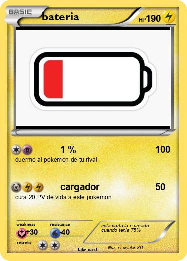 Pokemon bateria