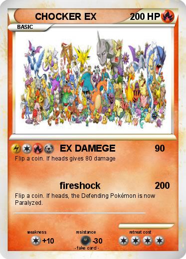 Pokemon CHOCKER EX