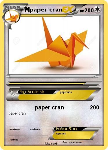 Pokemon paper cran
