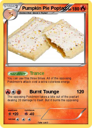Pokemon Pumpkin Pie Poptart