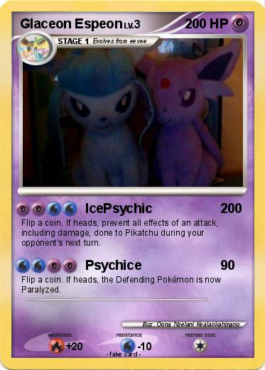 Pokemon Glaceon Espeon
