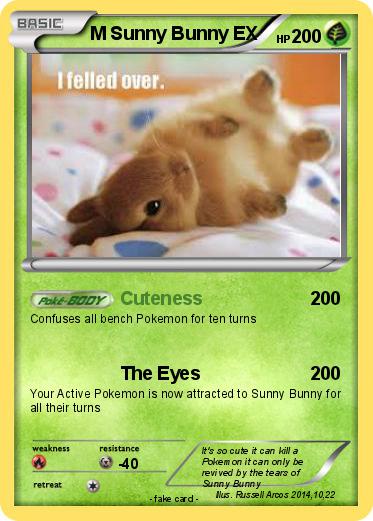 Pokemon M Sunny Bunny EX