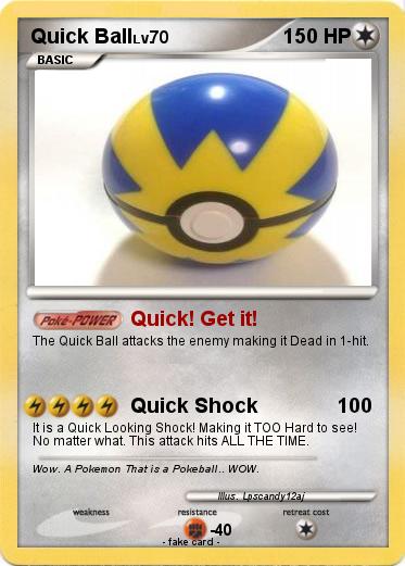 Pokemon Quick Ball