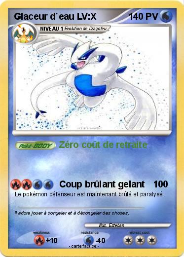 Pokemon Glaceur d`eau LV:X