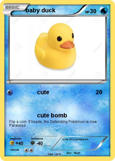 Pokemon baby duck