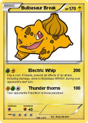 Pokemon Bulbasaur Break