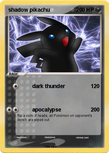 Pokemon shadow pikachu