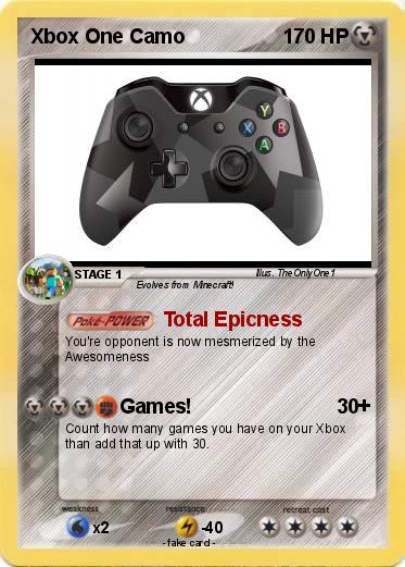 Pokemon Xbox One Camo