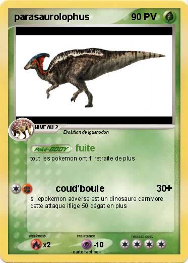 Pokemon parasaurolophus