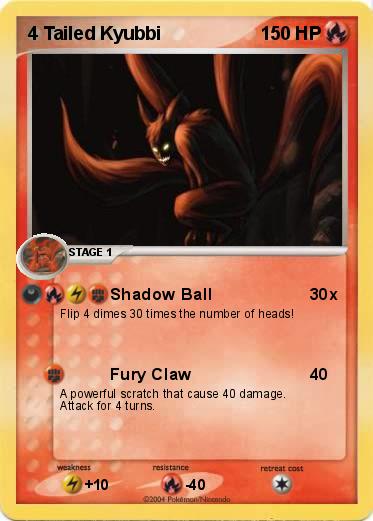 Pokemon 4 Tailed Kyubbi 