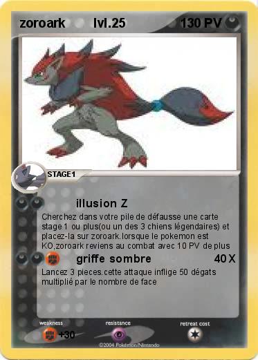 Pokemon zoroark        lvl.25