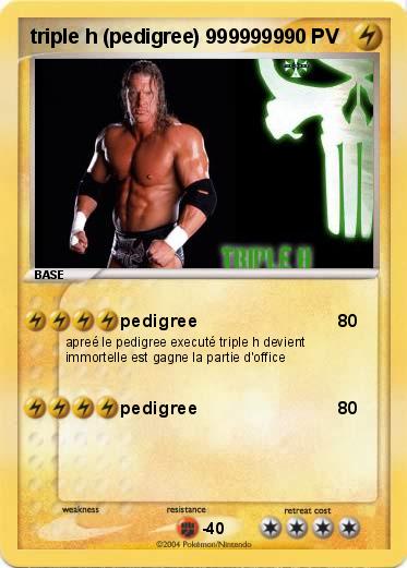 Pokemon triple h (pedigree) 9999999              