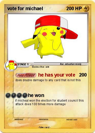 Pokemon vote for michael