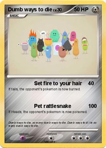 Pokemon Dumb ways to die
