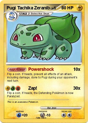 Pokemon Pugi Tachika Zeranib
