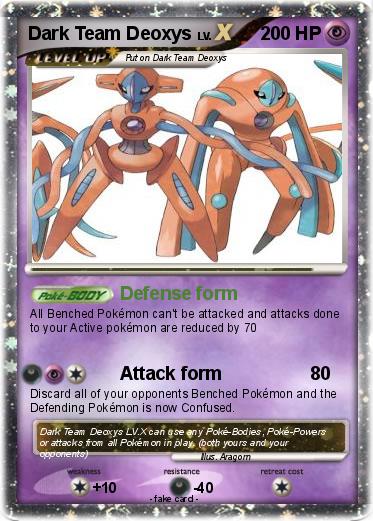 Pokemon Dark Team Deoxys