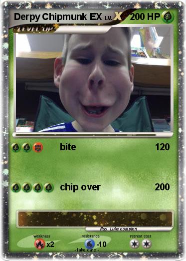 Pokemon Derpy Chipmunk EX