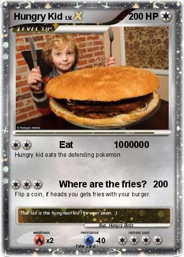 Pokemon Hungry Kid
