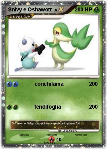 Pokemon Snivy e Oshawott