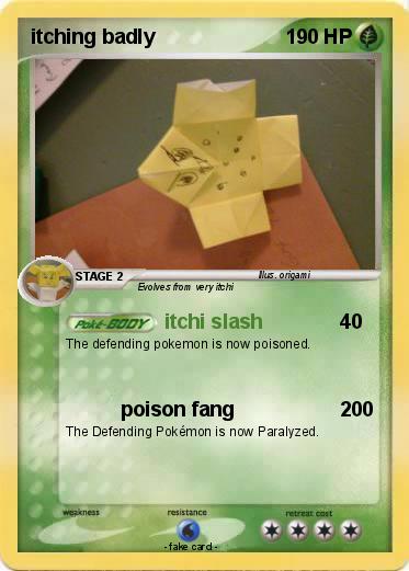 Pokemon itching badly