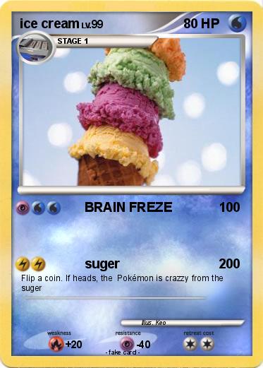 Pokemon ice cream