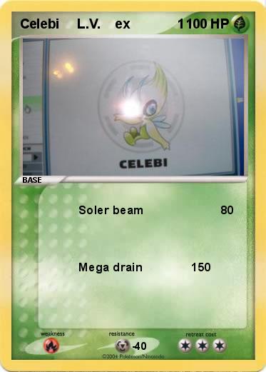 Pokemon Celebi     L.V.    ex             1