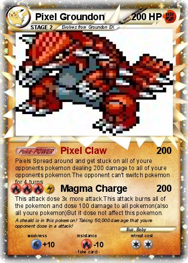 Pokemon Pixel Groundon