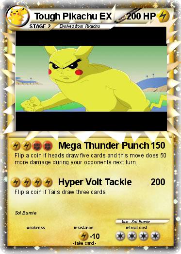 Pokemon Tough Pikachu EX