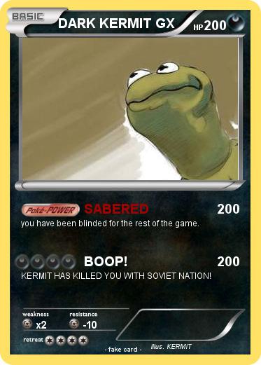 Pokemon DARK KERMIT GX