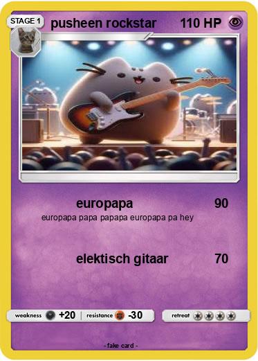 Pokemon pusheen rockstar