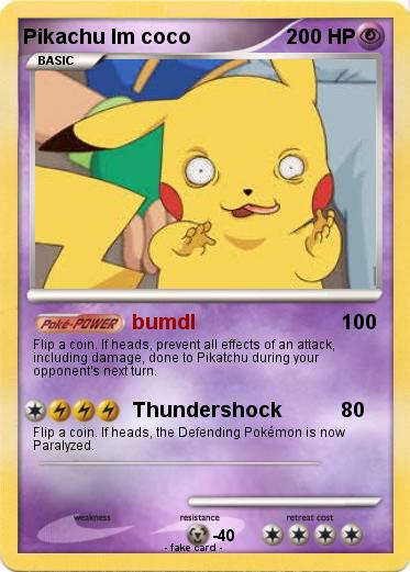 Pokemon Pikachu Im coco