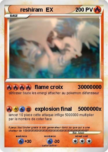 Pokemon reshiram  EX