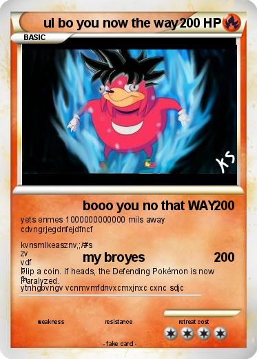 Pokemon ul bo you now the way