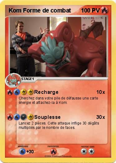 Pokemon Kom Forme de combat