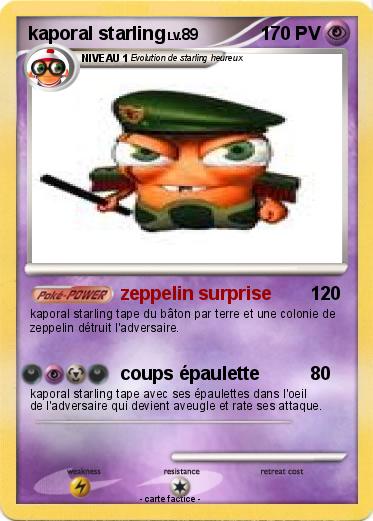 Pokemon kaporal starling