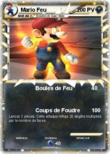 Pokemon Mario Feu