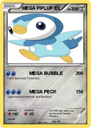 Pokemon MEGA PIPLUP EX