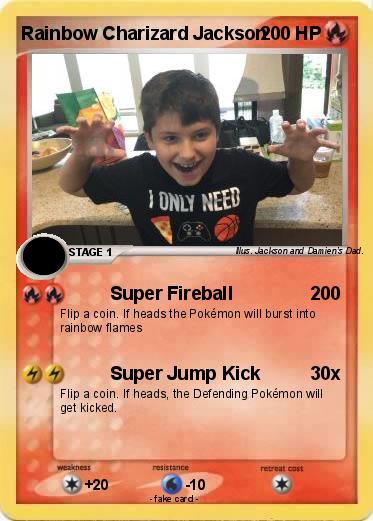 Pokemon Rainbow Charizard Jackson